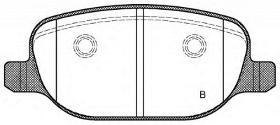 OPEN PARTS bpa087802 -  Комплект тормозных колодок, дисковый тормоз